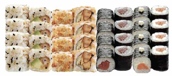 king suhi dinan menu mix rolls